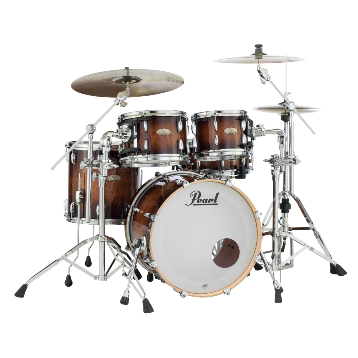 Pearl, Drum Set, 4 Pcs, Session Studio Select, Shell Pack -Gloss Barnwood Brown STS924XSP/C (314)