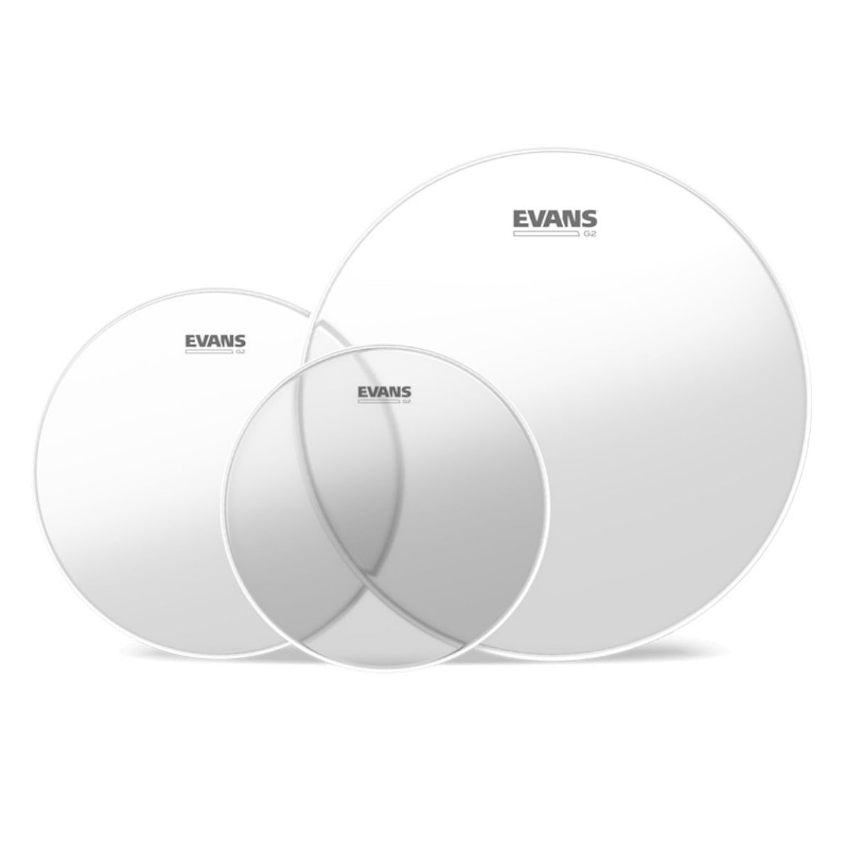 Evans, Drumhead Tom Pack, G2 Clear - Batter, Standard, ETP-G2CLR-S