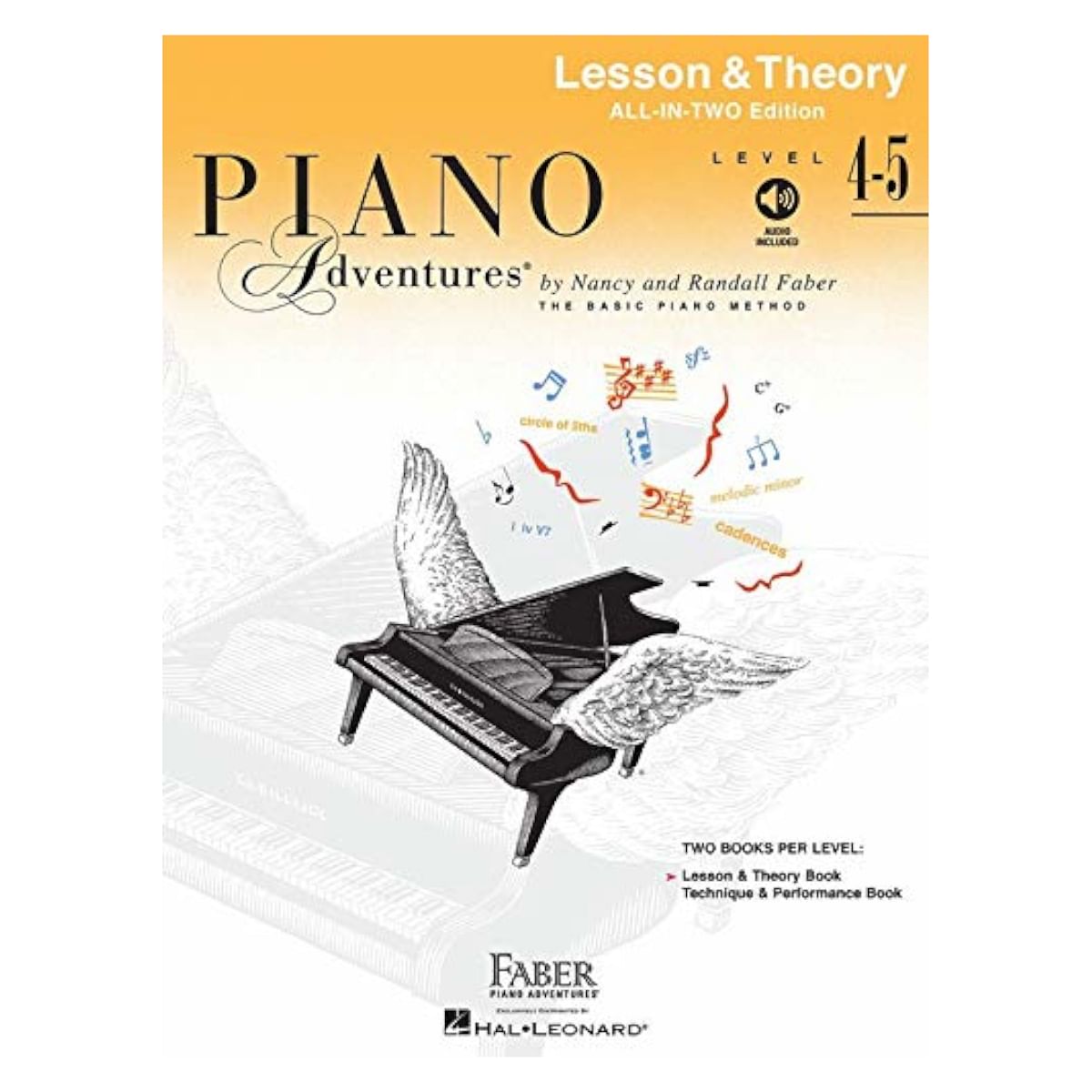 Piano Adventures, Lesson and Theory, All-in-Two Edition -Level 4-5 -Online Audio Acess