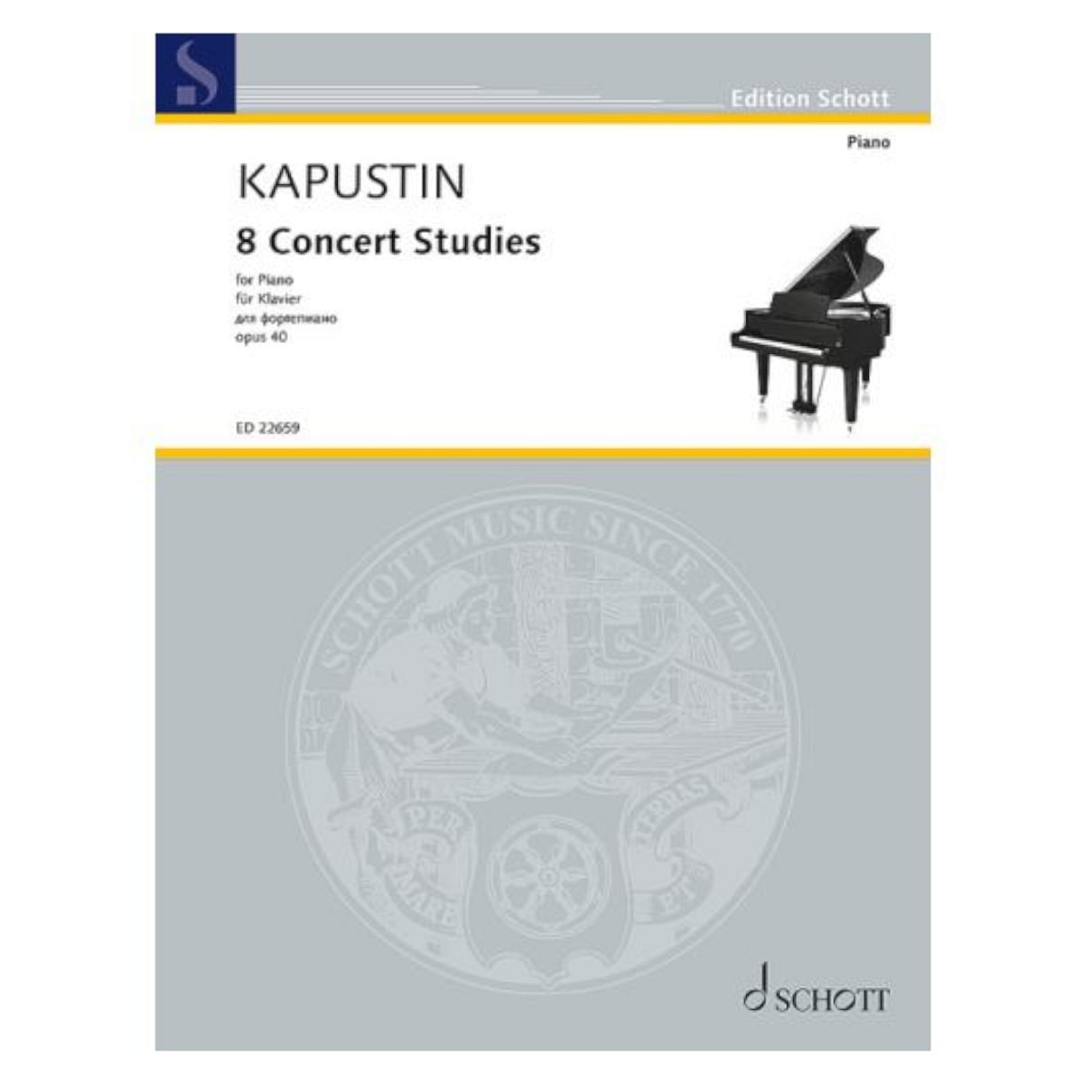 Kapustin N, 8 Concert Studies Op 40 -Piano