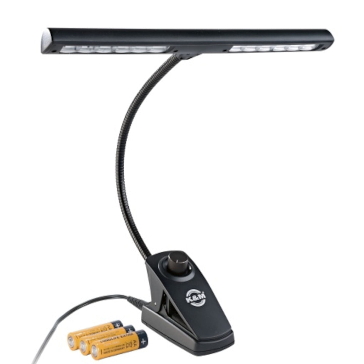 Konig & Meyer, Music Stand Light, with Power Supply -Black 12295-018-55