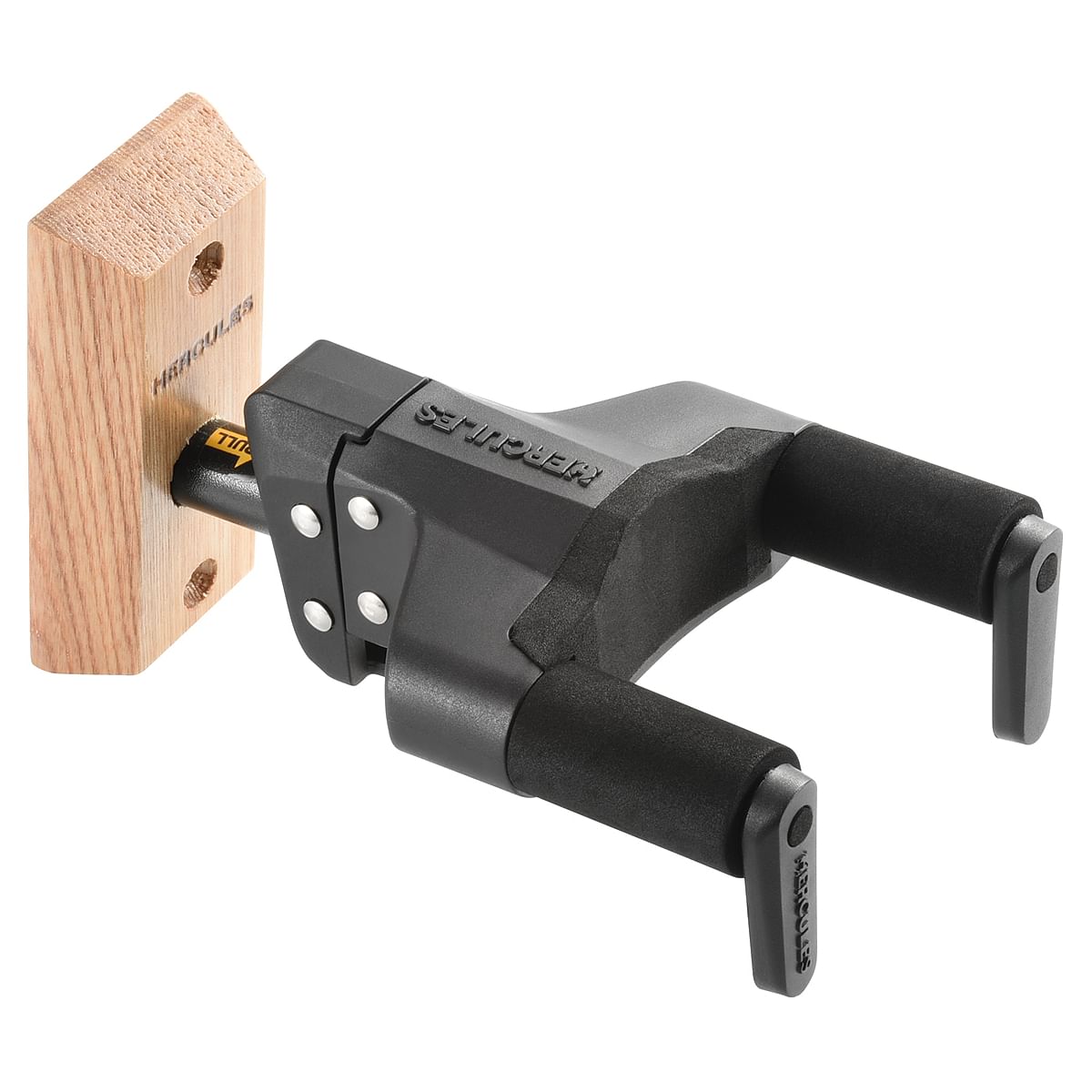 Hercules, Guitar Hanger, Auto Grab, Wooden Wall Mount GSP38WB Plus -Black