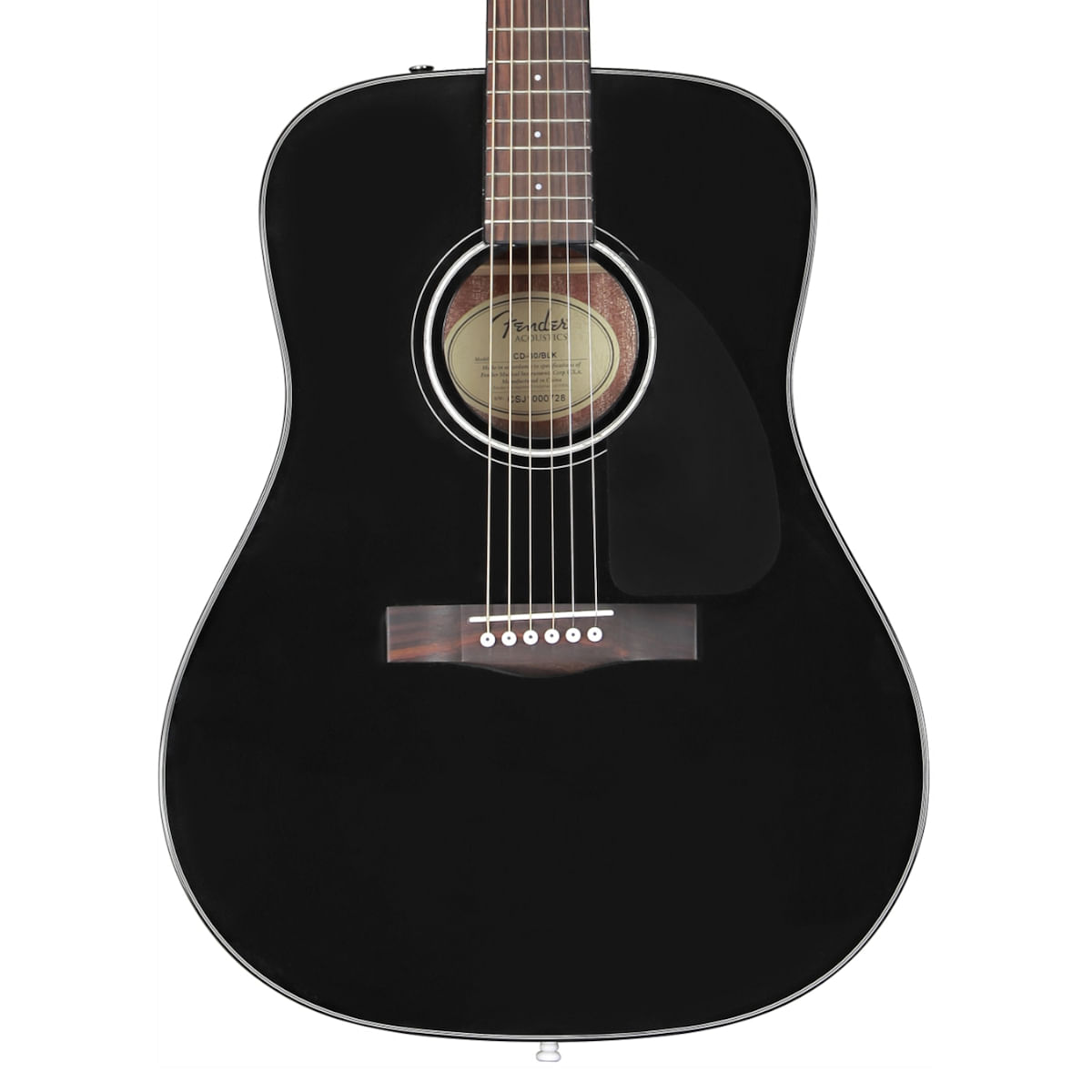 Fender, Acoustic Guitar, Dreadnought, Walnut Fingerboard-CD-60 Dread V3 DS Black 0970110506