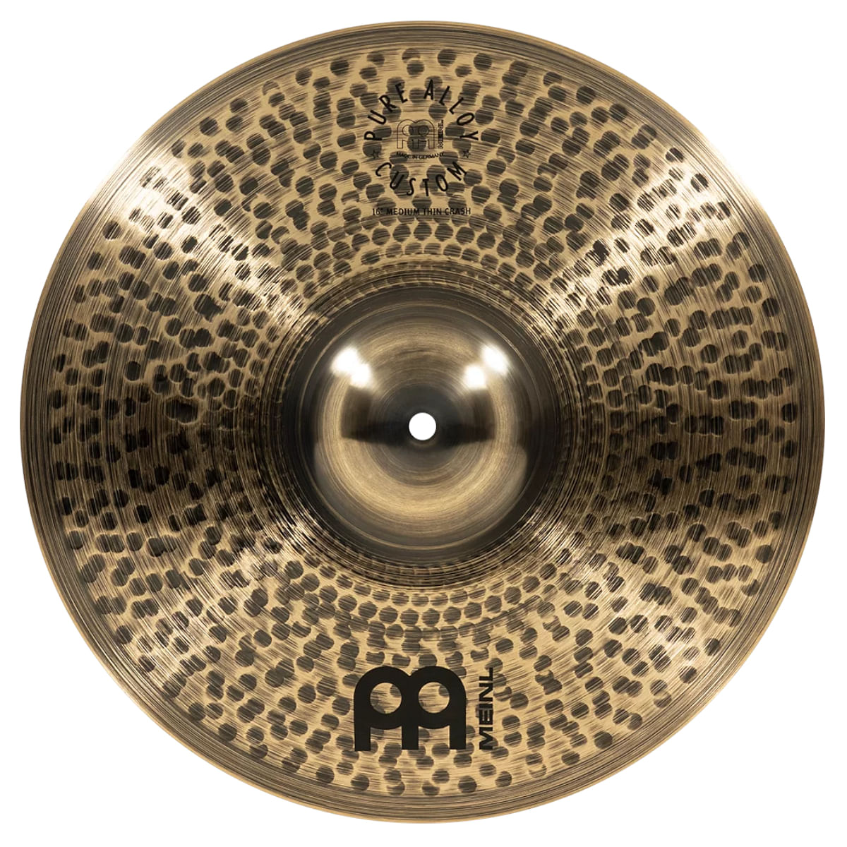 Meinl, Cymbals, Pure Alloy Custom, 16" (40.64cm) Thin Crash PAC16MTC
