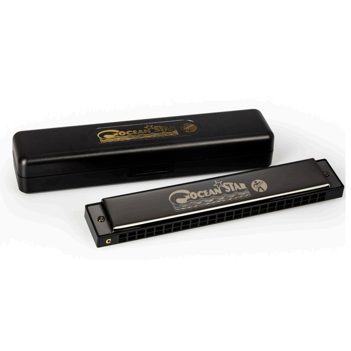 Hohner, Harmonica, Tremolo, Ocean Star -Black -Key C M254001B