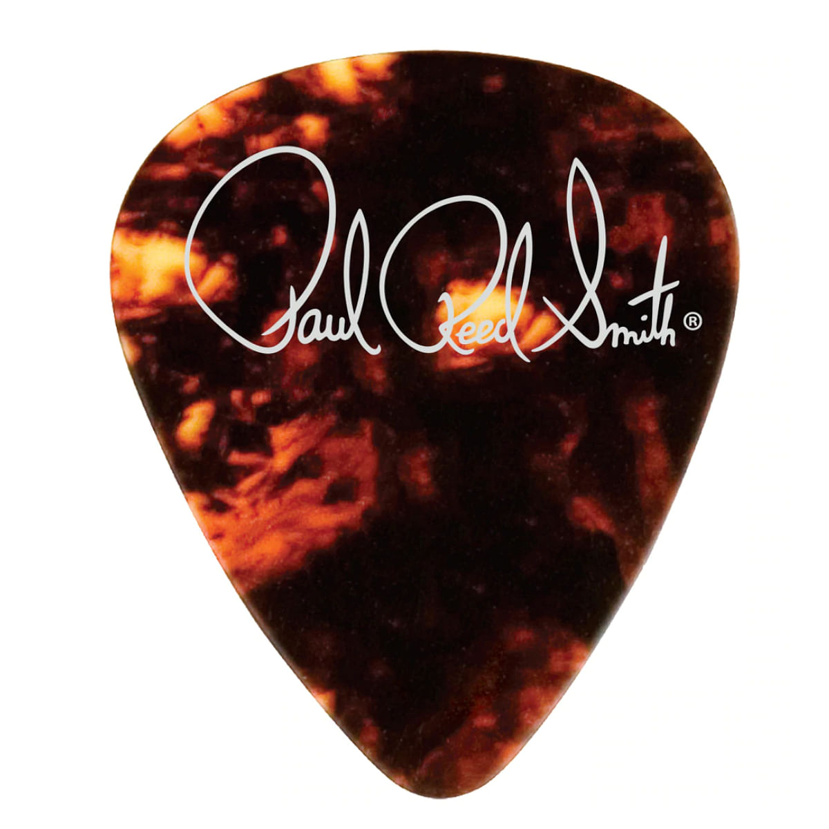 PRS, Guitar Pick, Shell Celluloid, Classic Tortoise, Signature Logo -Medium