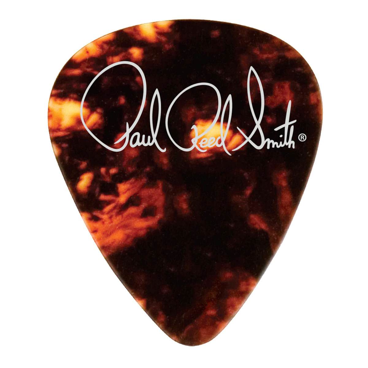 PRS, Guitar Pick, Shell Celluloid, Classic Tortoise, Signature Logo -Heavy