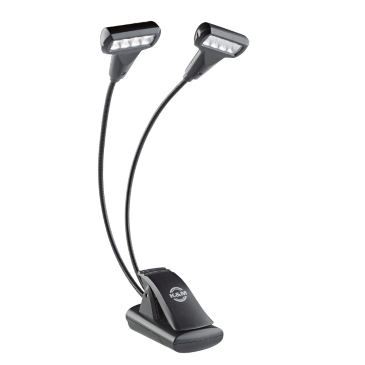 Konig & Meyer, Music Stand Light, Double 4 LED T-Model Flexlight -Black 12273-000-55