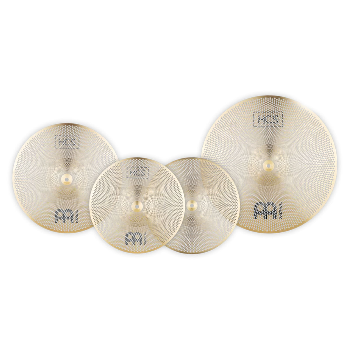 Meinl, Cymbals, HCS Silent Practice 4 Pc 14" (36cm) HH 16" (41cm) Crash 20" (51cm) Ride P-HCS141620