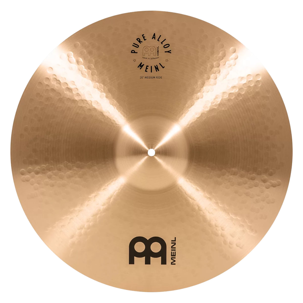 Meinl, Cymbals, Pure Alloy Pack of 4 (14"(36cm) HiHat + 16"(41cm) Crash + 20"(51cm) Ride) PA141620