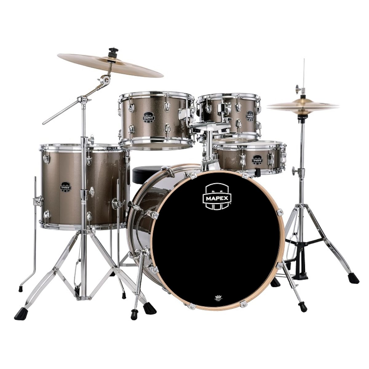 Mapex, Drum Set, Venus, 5 pcs, JAZZ, with Hardware & Throne -Copper Metallic VE5045FTVX