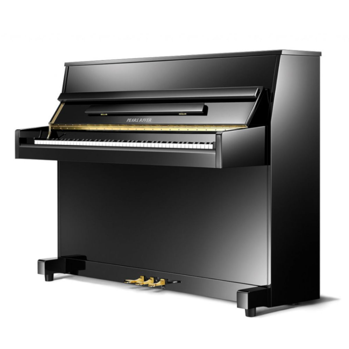 Pearl River, Upright Piano, UP109D -Black (with Bench)
