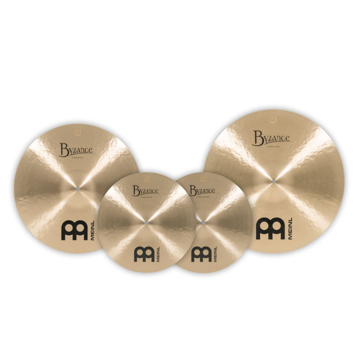 Meinl, Cymbals, Byzance, Traditional, Pack of 4, 14"(36cm),18"(46cm),20"(51cm) -Set BT-CS1