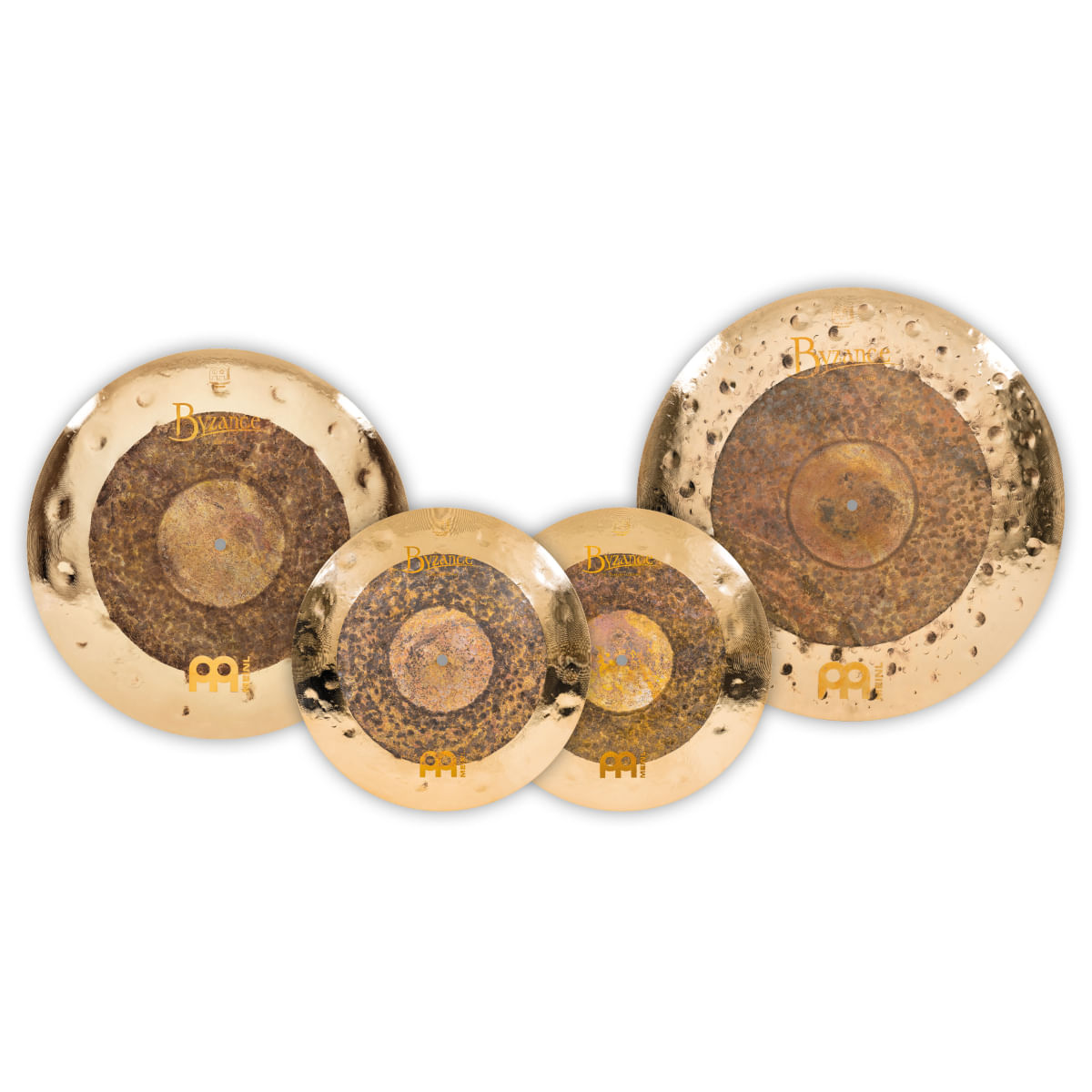 Meinl, Cymbals, Byzance, Dual, Pack of 4 (15" (38cm), 18"(46cm), 22"(56cm)) BDU-CS2