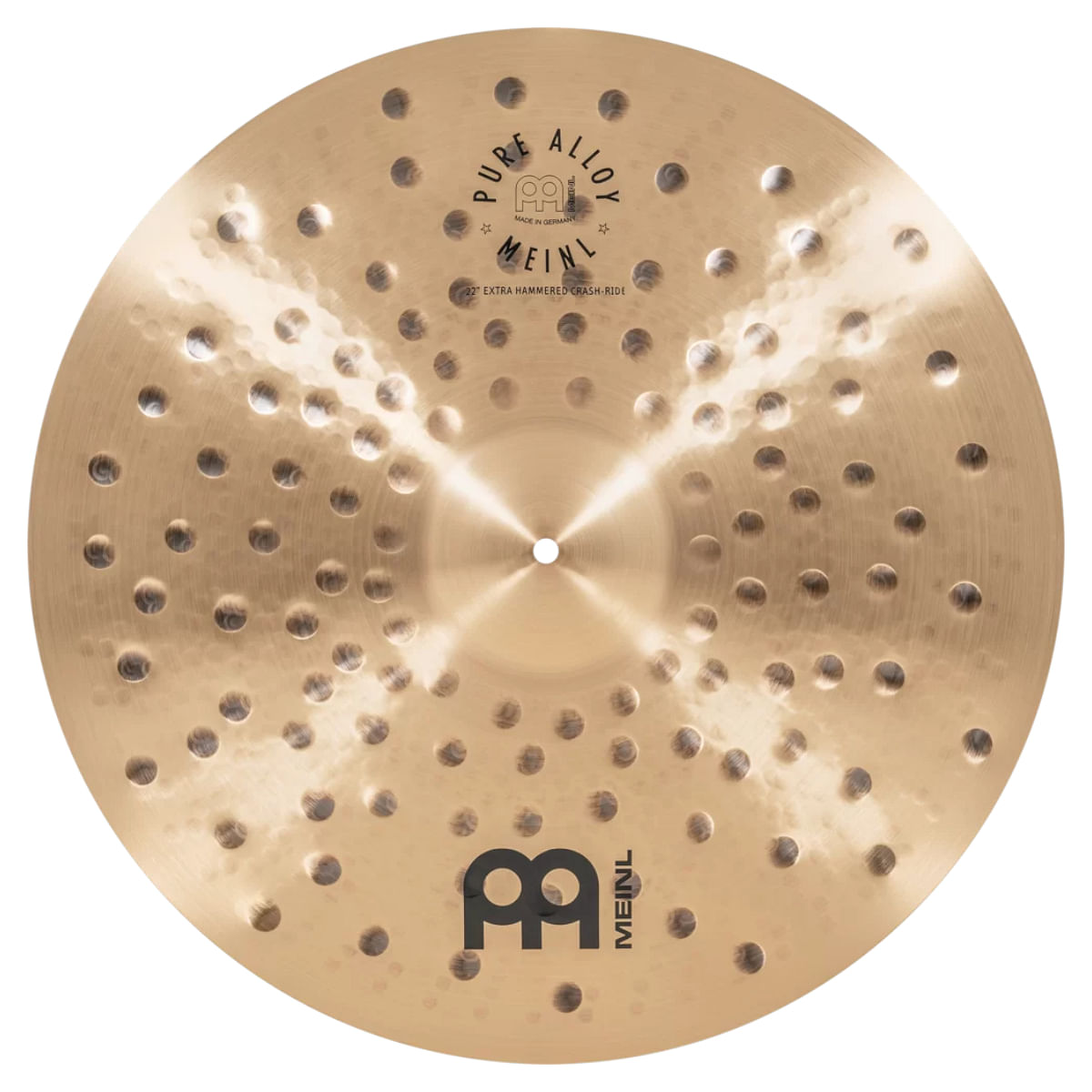 Meinl, Cymbals, Pure Alloy, Extra Hammered Crash Ride - 22" (56cm) PA22EHCR