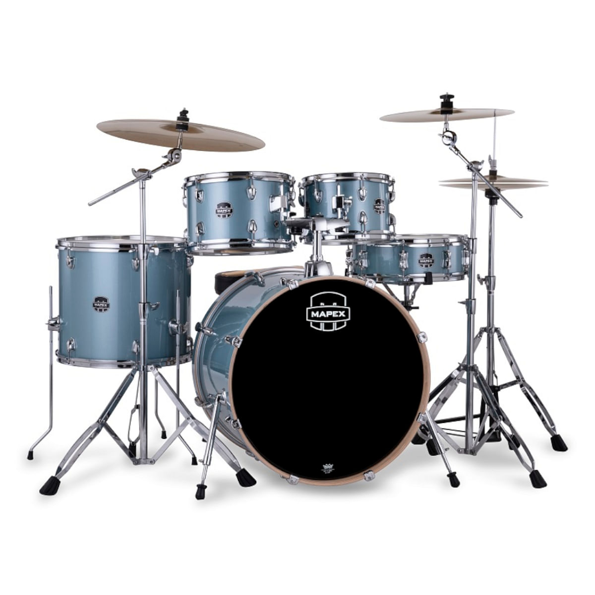 Mapex, Drum Set, Venus, 5 pcs, Hybrid with Hardware & Throne -Aqua Blue Sparkle VE5295FTVJ