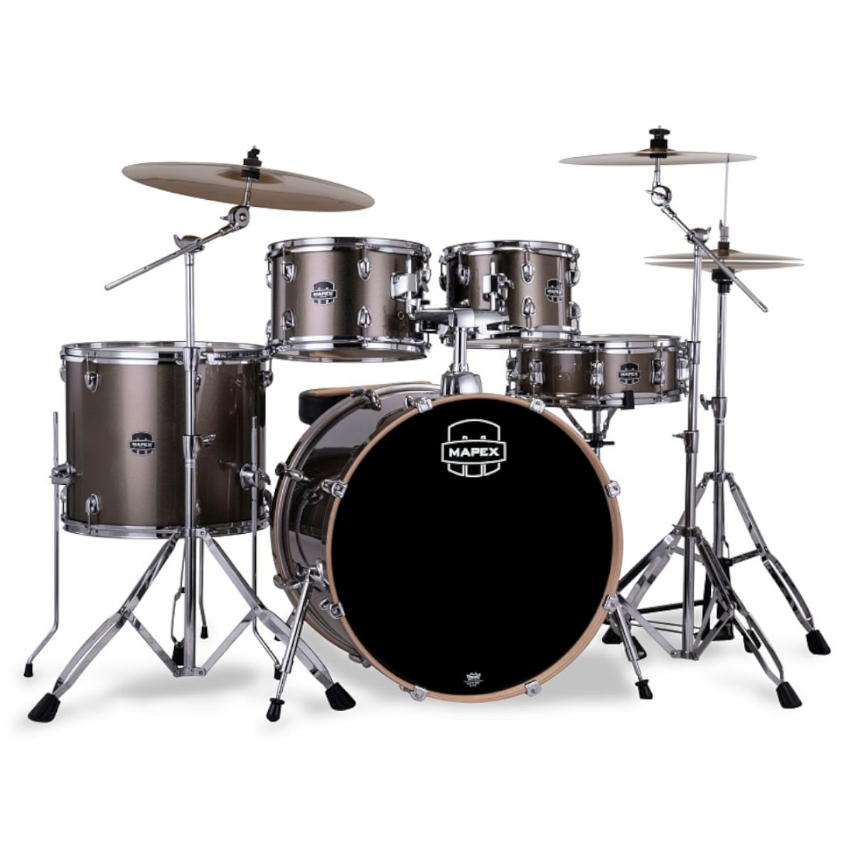 Mapex, Drum Set, Venus, 5pcs, Hybrid, with Hardware & Throne -Copper Metallic VE5295FTVX