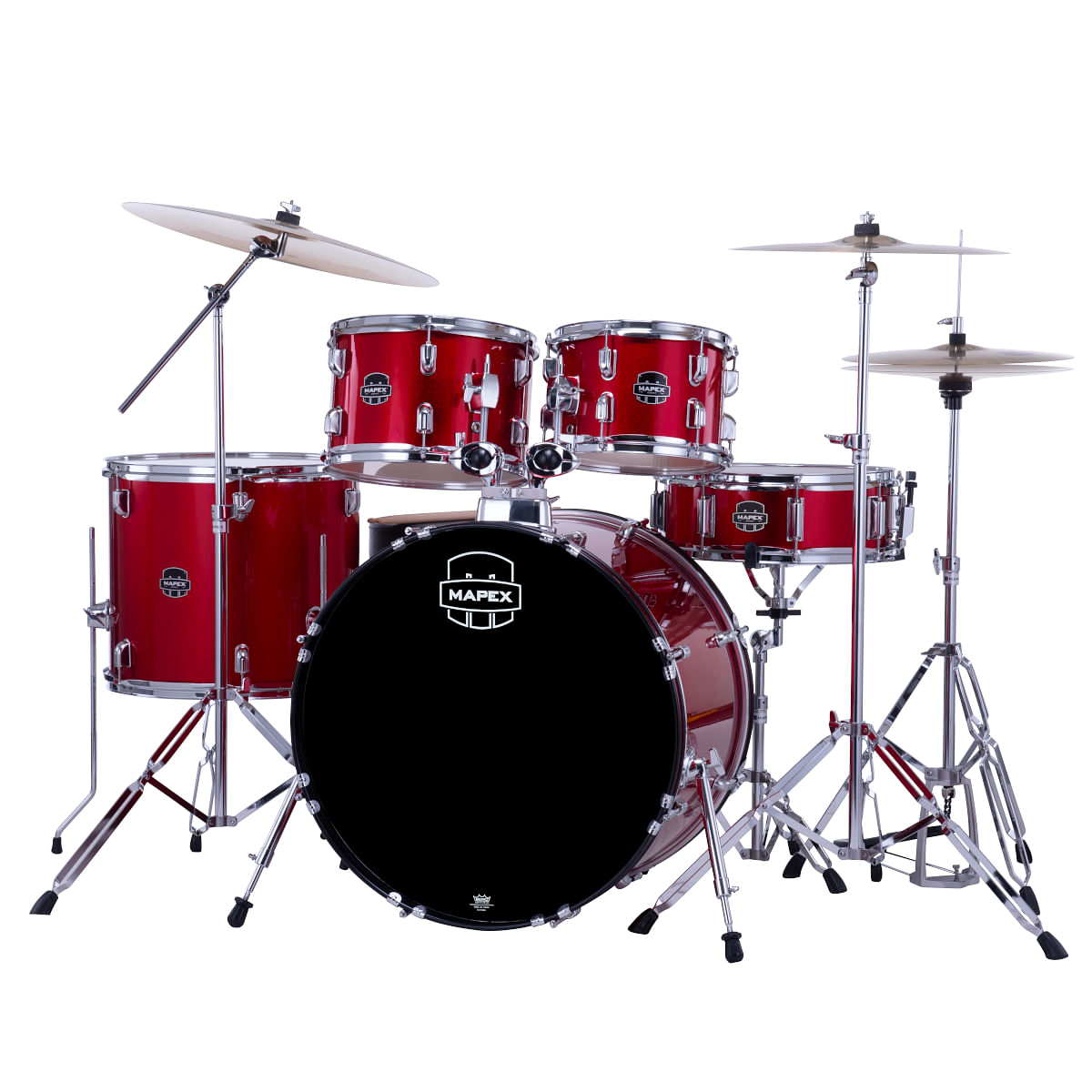 Mapex, Drum Set, Comet, 5 pcs, Hybrid, with Hardware, Throne & Cymbals -Infra Red CM5295FTCIR
