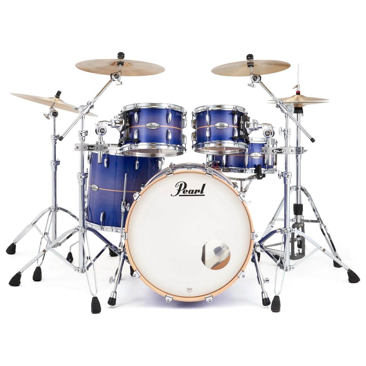 Pearl, Drum Set, Prof. Series, PMX, 4 Pcs, Shell Pack -Royal Blue Burst Stripe PMX924XEDP/C (764)