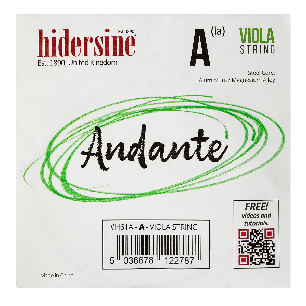 Hidersine, Viola String, Andante -A H61A