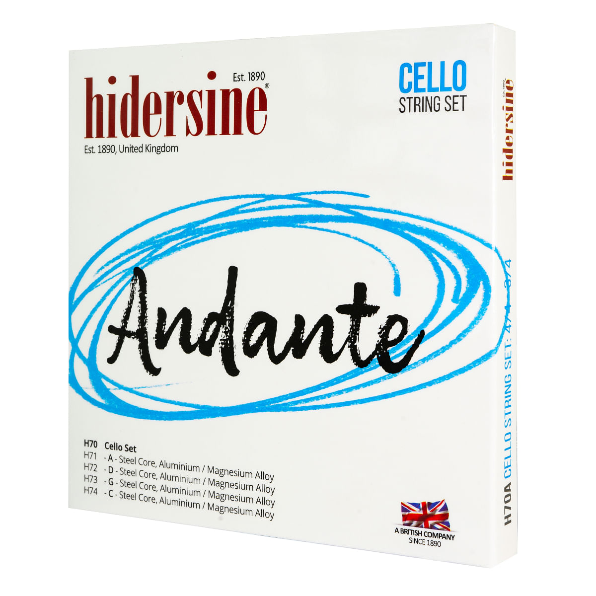 Hidersine, Cello String, Andante -Set H70A