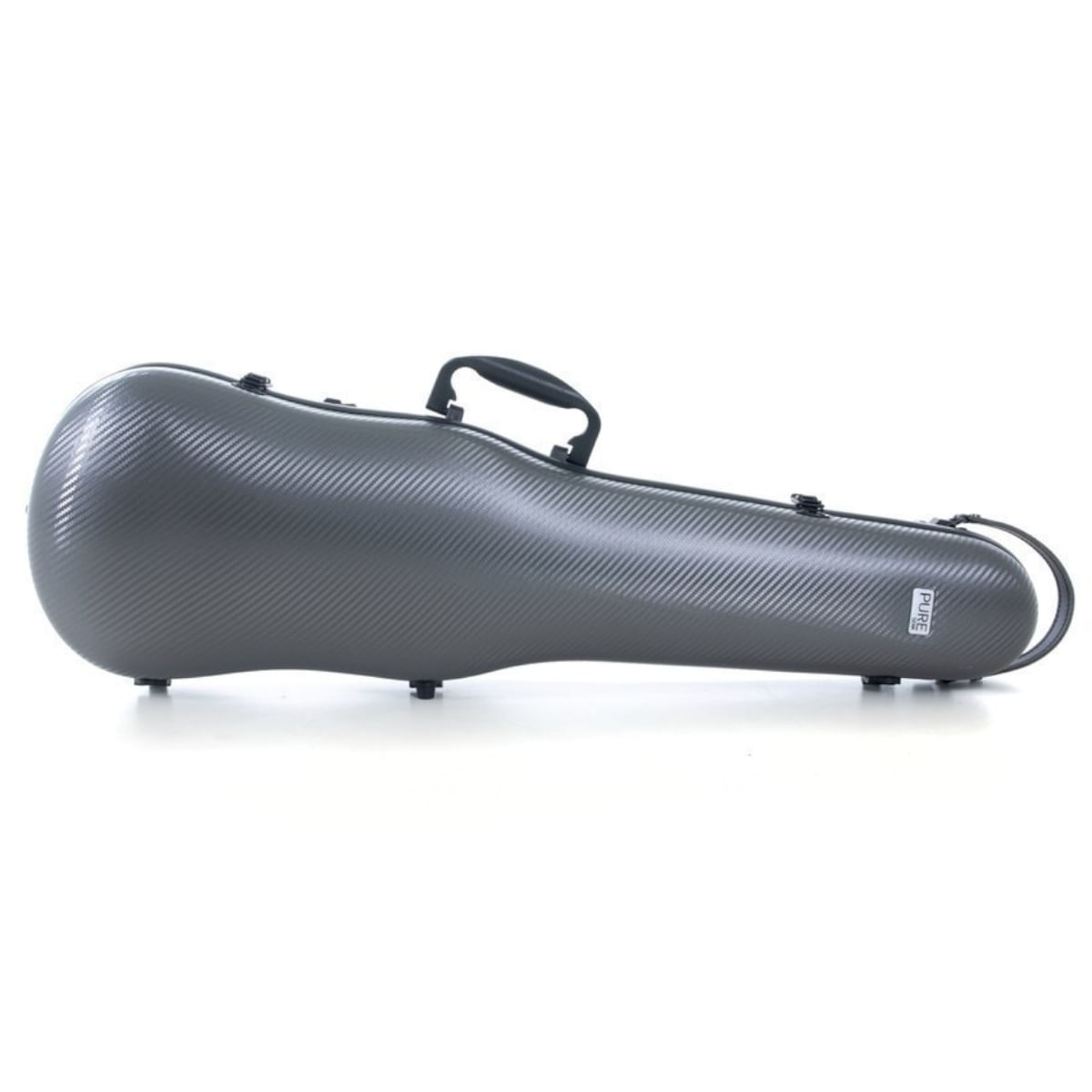 Gewa Pure, Violin Case, Polycarbonate 1.8 Shape, 4/4 -Grey/Black PS350086