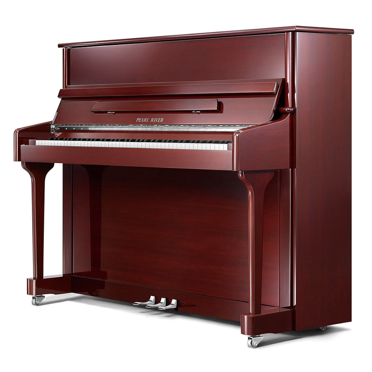 Pearl River, Upright Piano AEU118 -Mahogany (with Bench)
