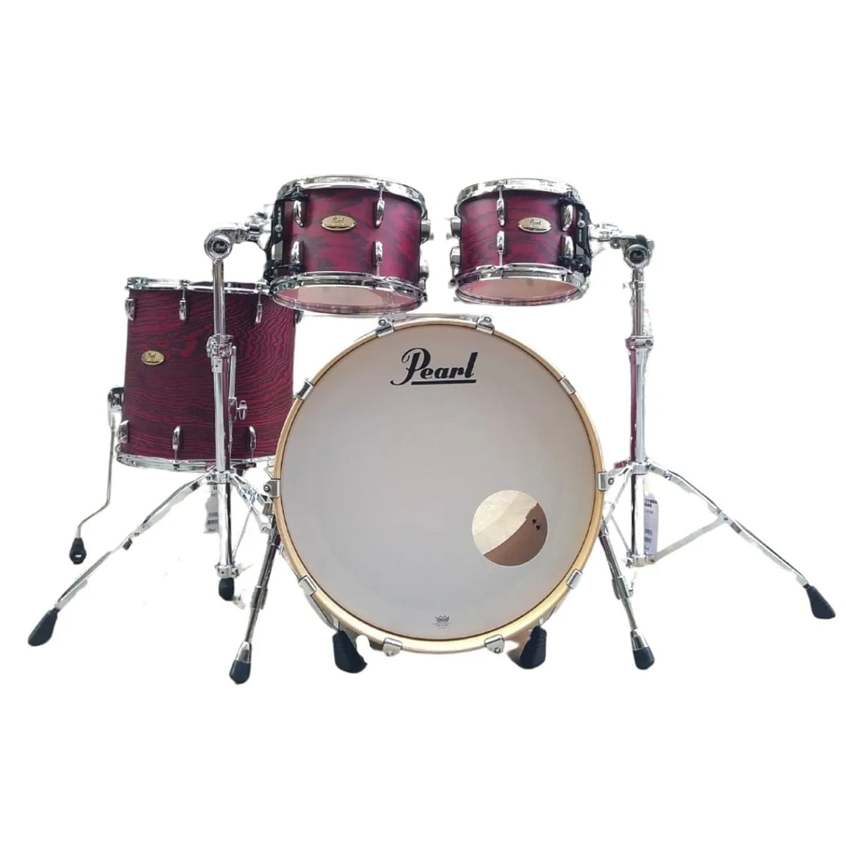 Pearl, Drum Set, 4 Pcs, Session Studio Select, Shell Pack -Scarlet Ash STS924XSP/C (847)