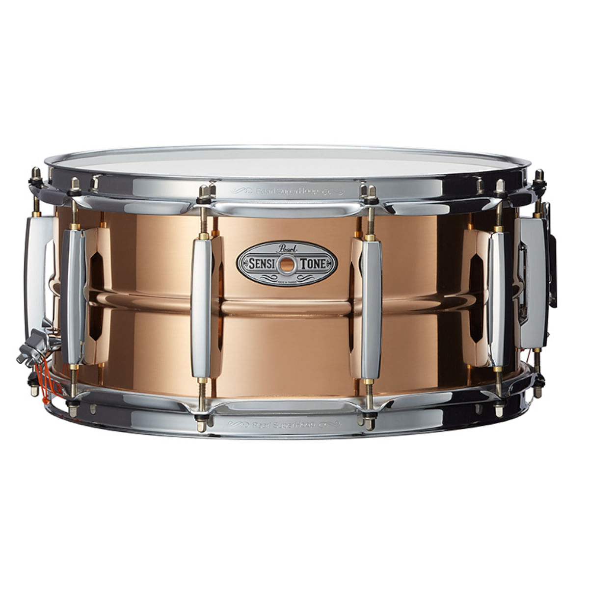Pearl, Snare Drum, Sensitone Phosphor Bronze, 14" (36cm) x 6.5"(17cm), W/SR-150, CL-65 STA1465PBN