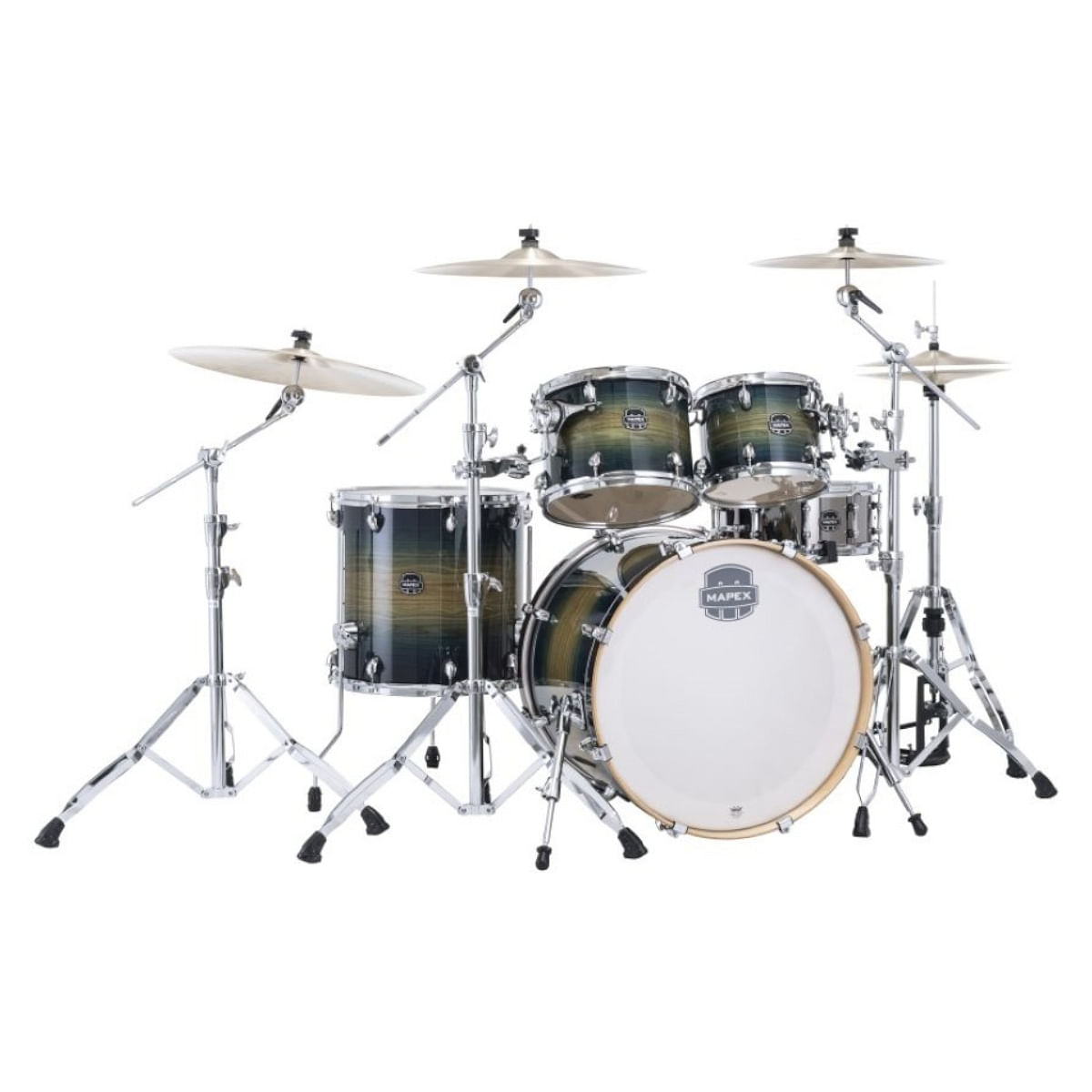 Mapex, Drum Set, Armory Series, 5 pcs Hybrid, SHELL PACK -Rainforest Burst AR529SVET