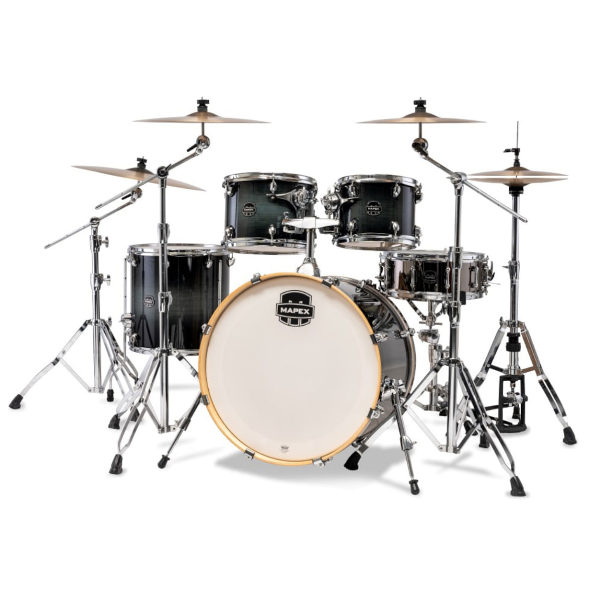 Mapex, Drum Set, Armory Series, 5 pcs Hybrid, SHELL PACK -Black Onyx Burst AR529SVOZ